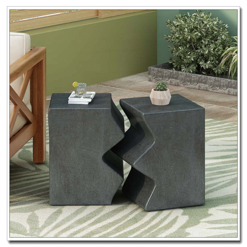 Ensemble de tables d'appoint, Gris Pierre