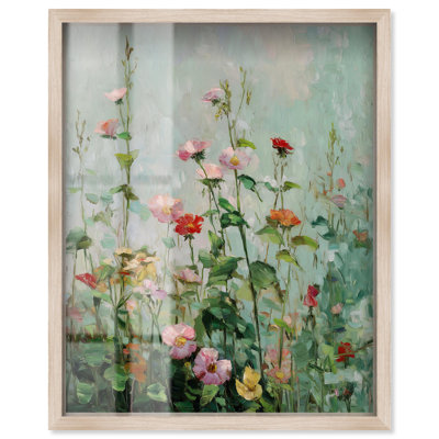 «String of Colors I Shadowbox Print Western Floral Art» par Art Remedy