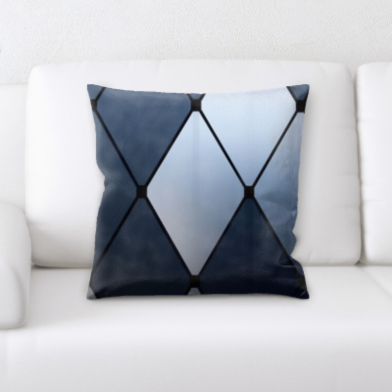 Geometric Microsuede Throw Pillow