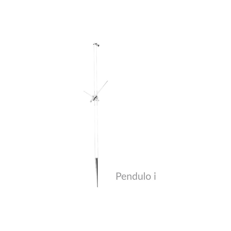 Pendulo Metal Pendulum Wall Clock, Chrome