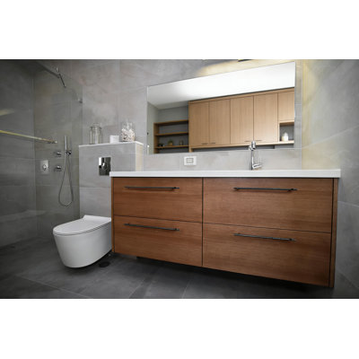 Poignées de meuble moderne noir mat, entraxes de 12,6 po, poignées en T en alliage de zinc avec poignée moletée pour tiroirs, commodes et armoires, paquet de 6