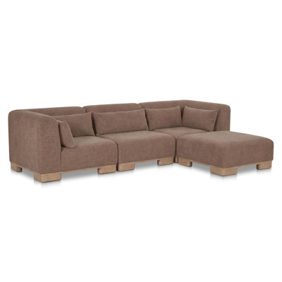 Canapé modulaire June Lounge brun foncé