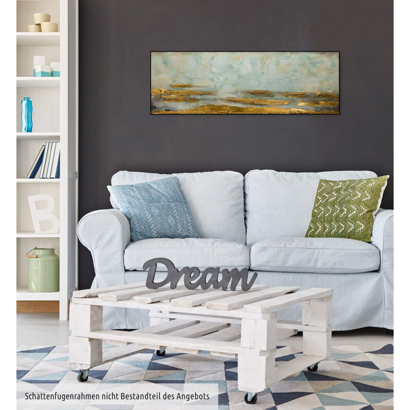 Hand -painted acrylic painting real retreat