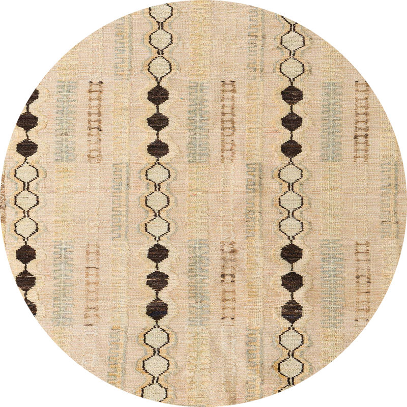 Abstract Indoor Rug, Round 8'