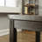 Antique Black Finish Rectangular Wood Dining Table