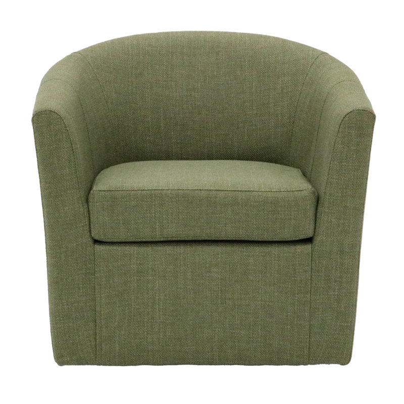 Fauteuil demi-tonneau pivotant 31 po Hansell, Mélange de polyester vert