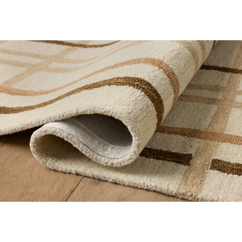 Magnolia Home by Joanna Gaines x Loloi Waylon Natural / Bark Area Rug, Rectangle 5' x 7'6"