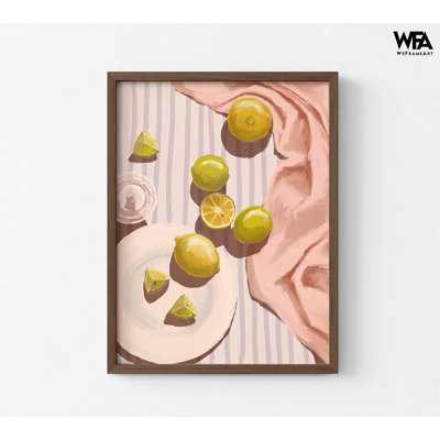 «Sour rose» par Urban Road, art de bureau de diététiste, décoration murale, idée de décoration de cuisine diététiste, décoration murale de cafétéria, art de nourriture saine