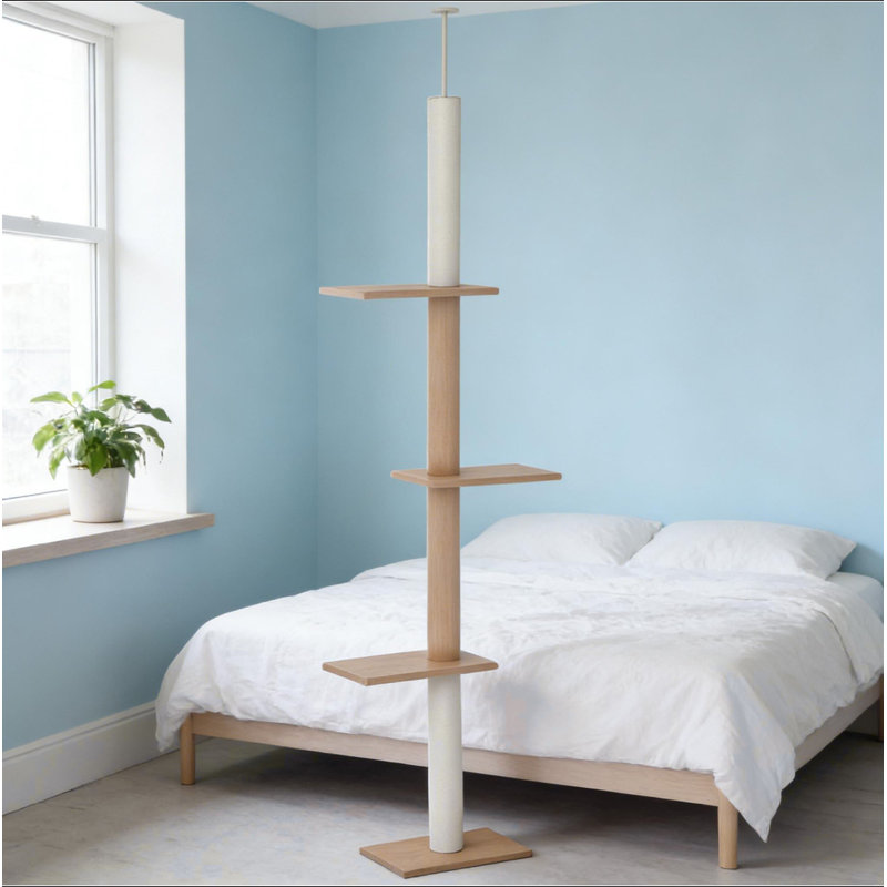 Cat Tree,Cat Tree Activity Center, 89.8" H x  17" W x  10.8" D, Natural