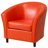 Barrell Faux Leather Barrel Chair-551845356