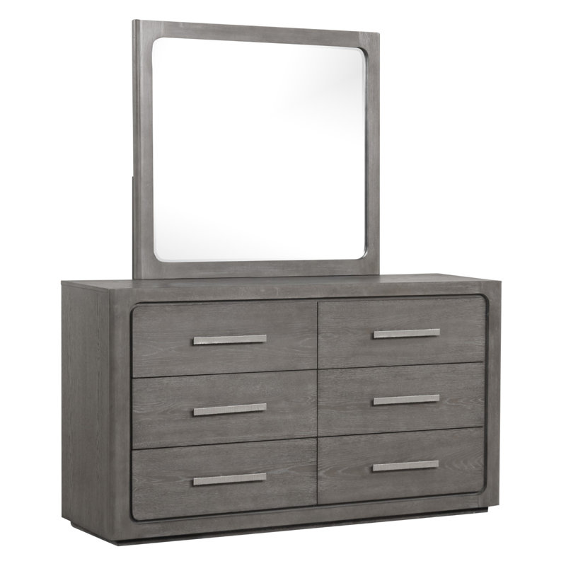 Commode contemporaine Crowthorne, gris chaud, Gris chaleureux