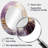 Purple And Gold Mountain Landscape III - Purple Modern Oval Wall Mirror-1074979950