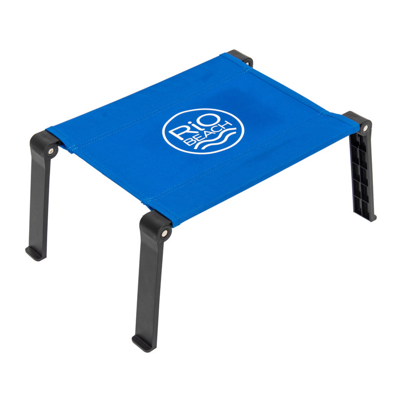 Blue Ultra Compact Fabric Folding Camping Table