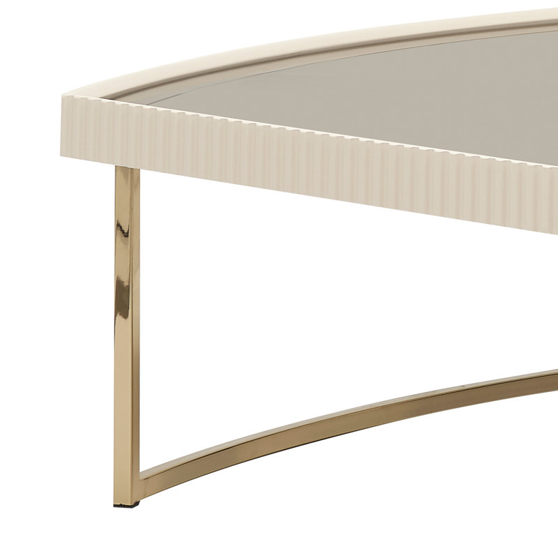 Lisbon Coffee Table, Matte Cream