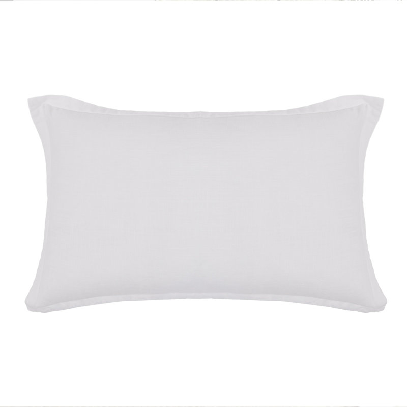 Georgie Bamboo Linen Sham, White, King