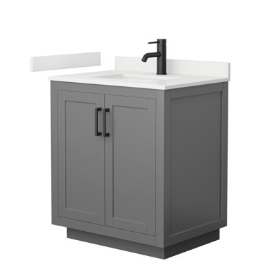 Miranda 30" Freestanding Single Bathroom Vanity with Quartz Top
