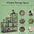 Corner Etagere,Ladder Display Shelf,L-Shaped Bookshelf