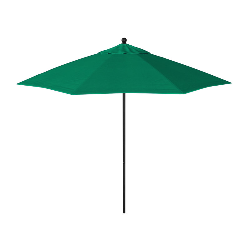 Parasol de marché octogonal 9 pi Willa, Spectre Aztec Sunbrella® Plainweave, Stone Black