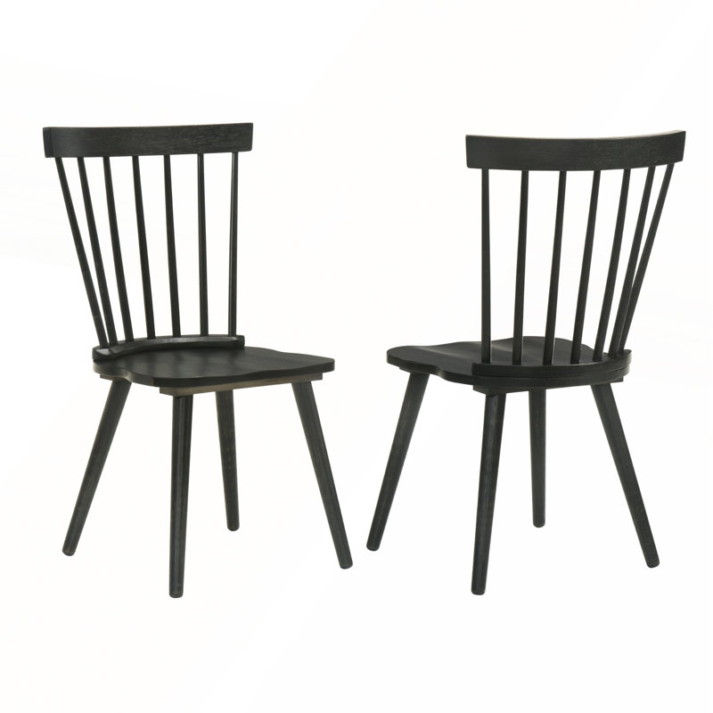 Ensemble de 2 chaises de salle à manger de style campagnard rustique avec assemblage facile pour des sièges confortables et élégants