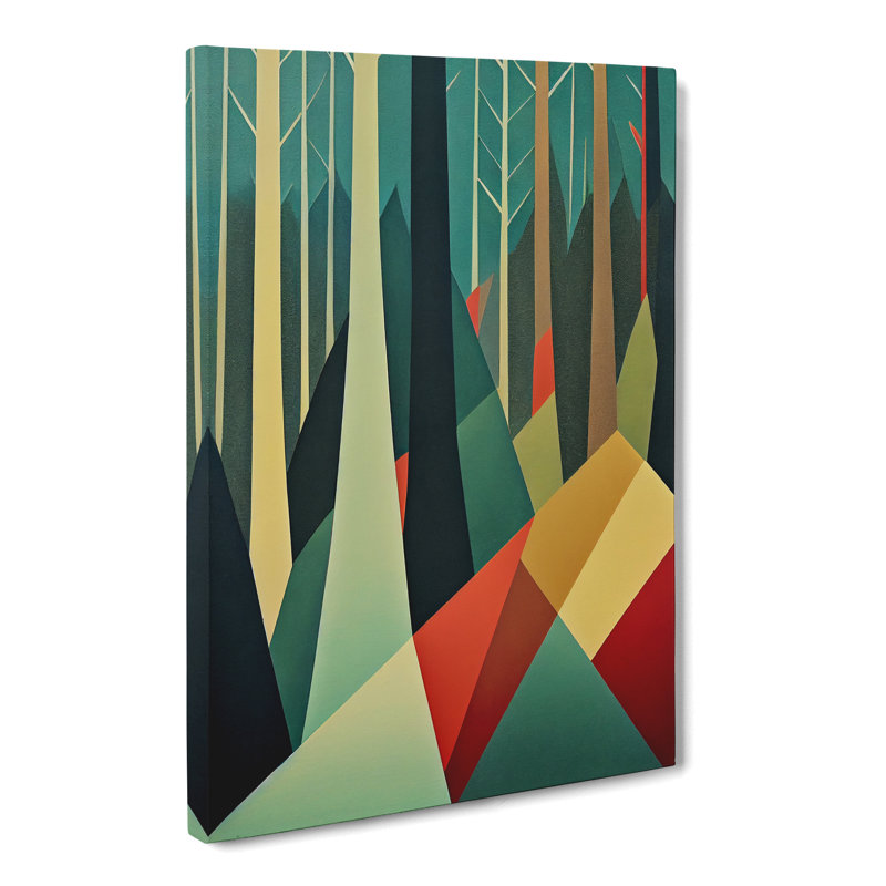 Forest Mid Century Style Vol.2 - Wrapped Canvas, 76cm H x 50cm W x 3cm D