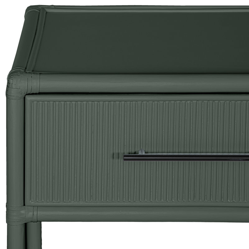 Juno One-Drawer Nightstand, Evergreen