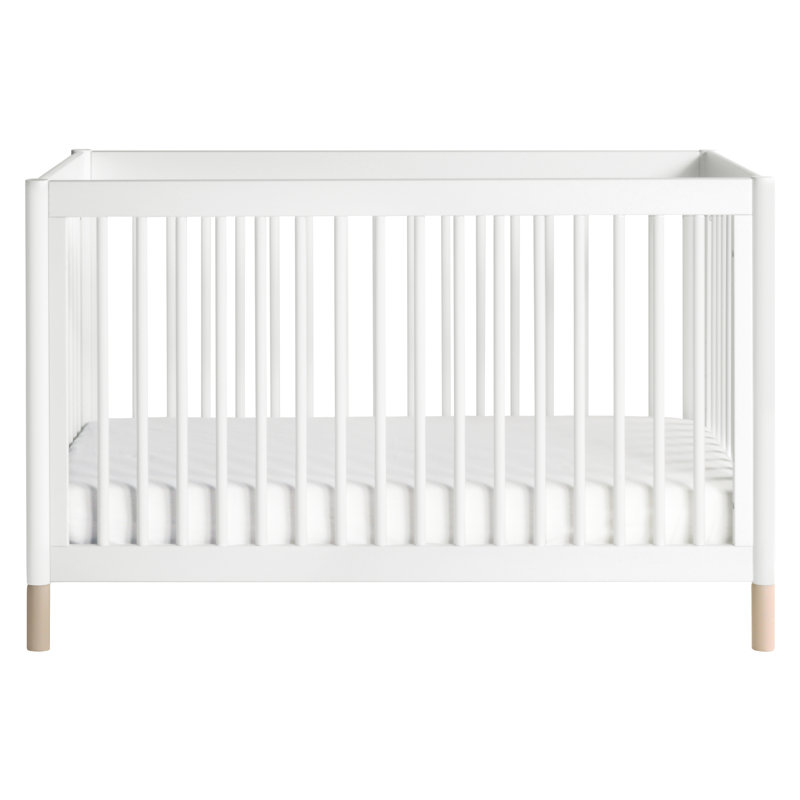 Gelato 4-in-1 Convertible Crib, White/Washed Natural