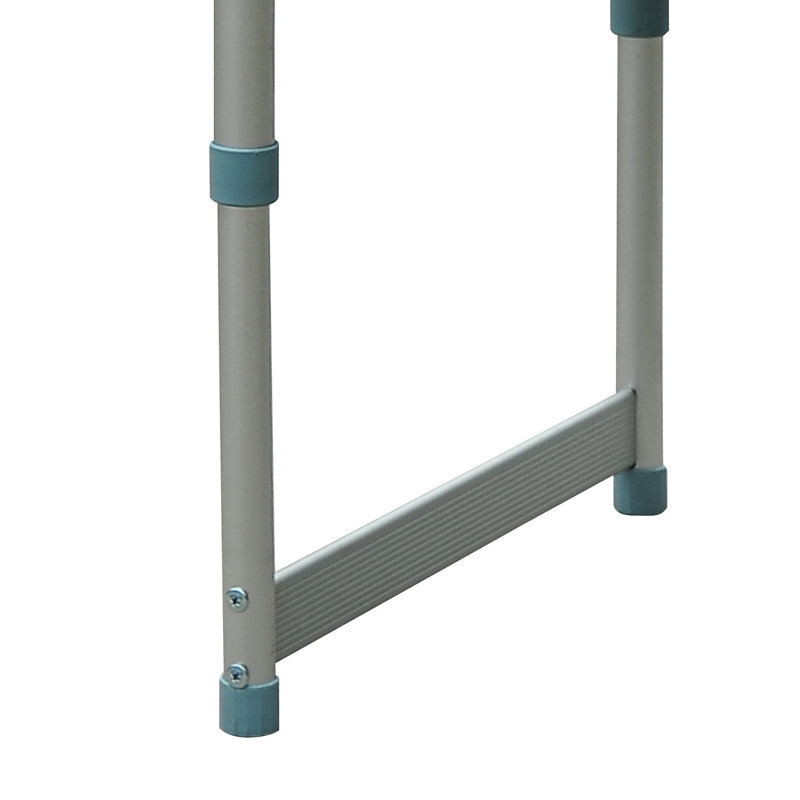 Table de camping pliante 23 po avec hauteur réglable - portable léger pour différentes occasions de camping, pique-nique, garage gris + argent réglable