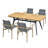 Modern 4-Person Rectangular Outdoor Dining Set