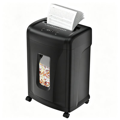 22-Sheet Cross Cut Paper Shredder, P4 High Security Quiet Commercial Office Shredder with 9.24 Gal Bin, 20 Min Continuous Run, Shreds Paper, CDs, Cards & Staples