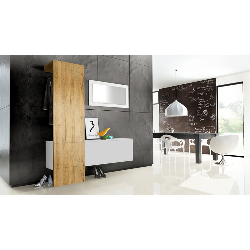 Metrodora 4 Piece Hall Set, Oak coloured
