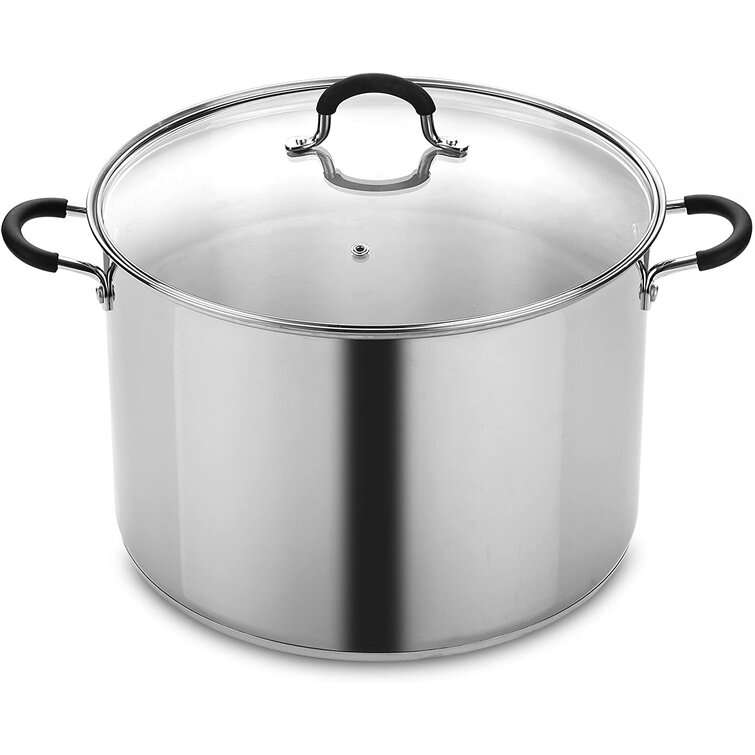 Cook N Home Nonstick Stockpot Soup pot with Lid Professional Hard