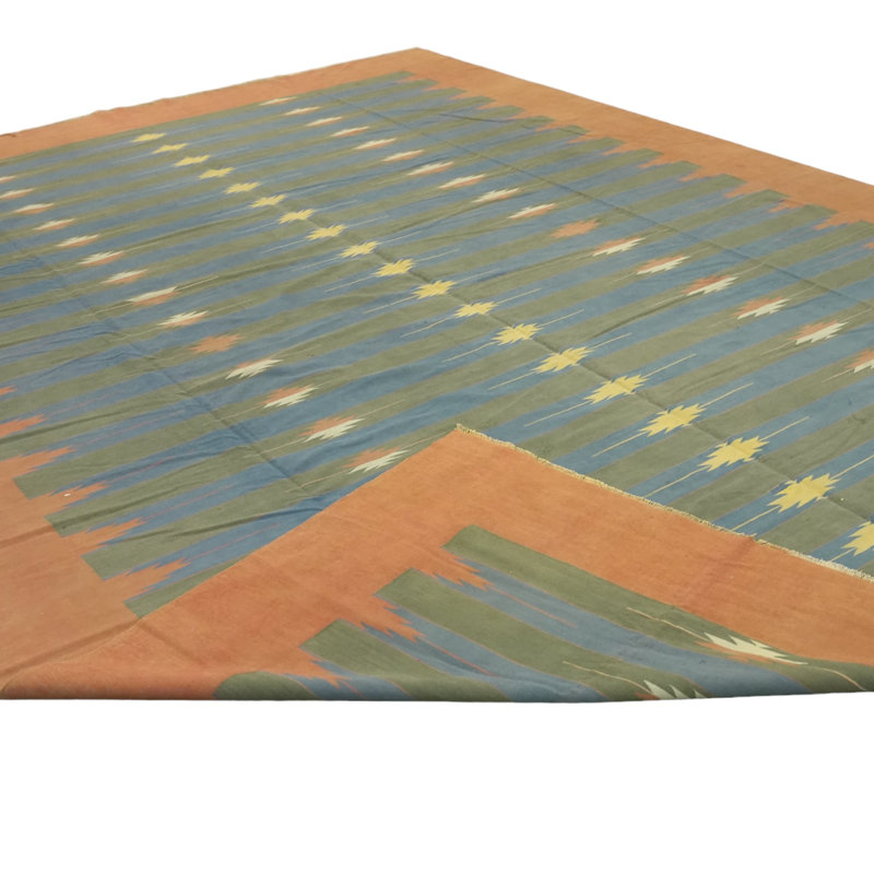 Dhurrie Hand Woven Wool Area Rug