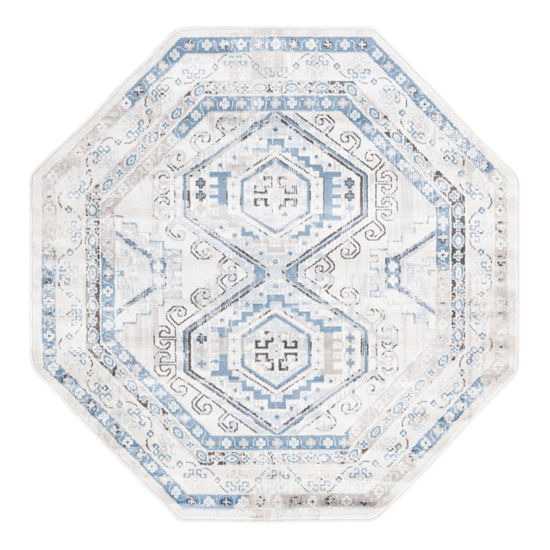 Oriental Area Rug, Octagon 160cm