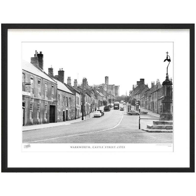 Warkworth, Castle Street C1955 - Single Picture Frame Print, 28cm H x 36cm W x 2.3cm D