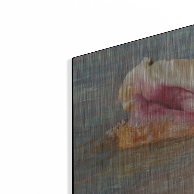 «Conch Shell2 par David Stribble, art mural en métal» par David Stribble, H 16 po x l 24 po
