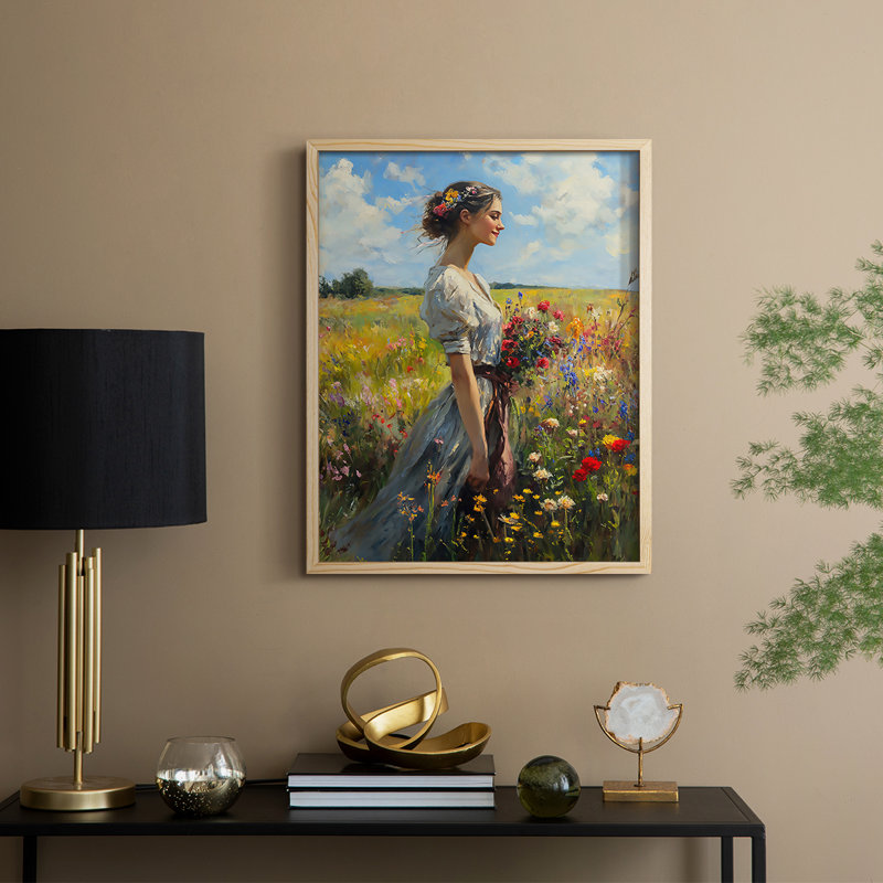 Reproduction encadrée WOMEN Series CCLxxx - bois massif, Naturel, H 11 po x l 9 po