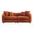 Velours orange et rouge sélectionné