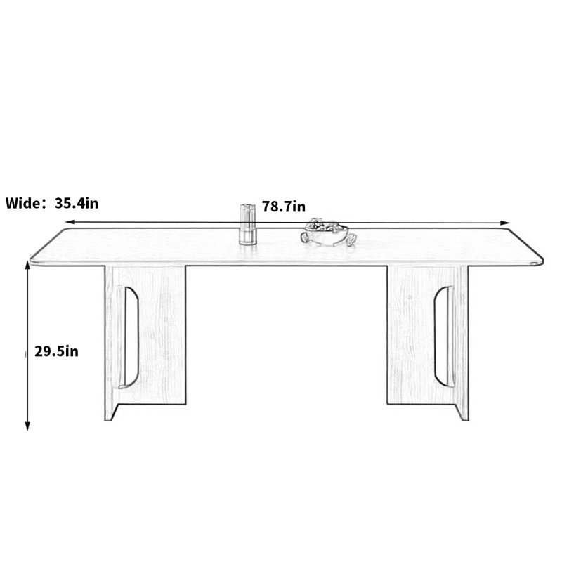 Lampe de table Massimo Retro, H 29,5 po x L 78,7 po x l 35,4 po