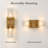 Ulah 17.5" Height Gold Wallchiere