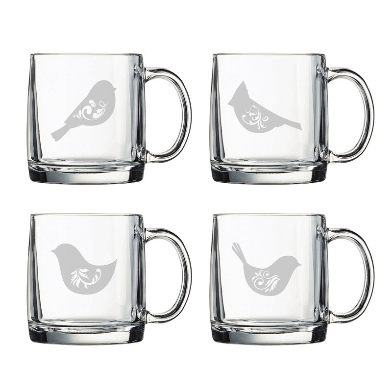 Grande tasse à café oiseaux de plumes Worreno