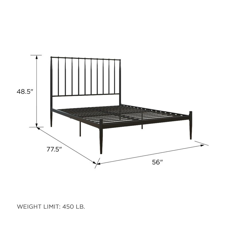 Novogratz Nicole Modern Metal Platform Bed & Reviews | Wayfair