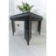 Carlyse Embossed Metal & Glass Moroccan Style Side Table -330222110