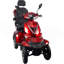 Scooters à 4 roues robustes de couleur rouge HS4W-A1R-N