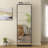 Modern Sleek 5-tier Flip-down Shoe Cabinet With Mirror Door & Double-layer Plastic Racks