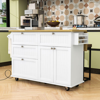 50.6 " W Kitchen Island Set