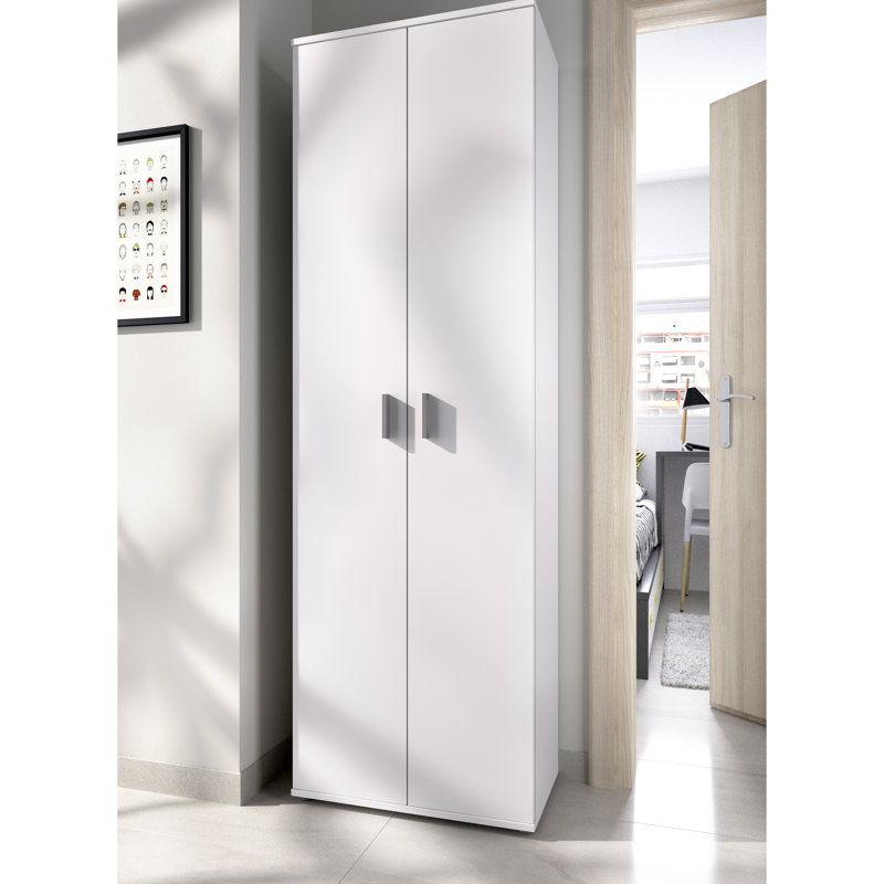 Albia 2 Door Manufactured Wood Wardrobe