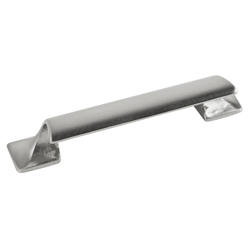 Poignée coquille en nickel satiné 2-3 / 4 po Boise, Nickel satiné
