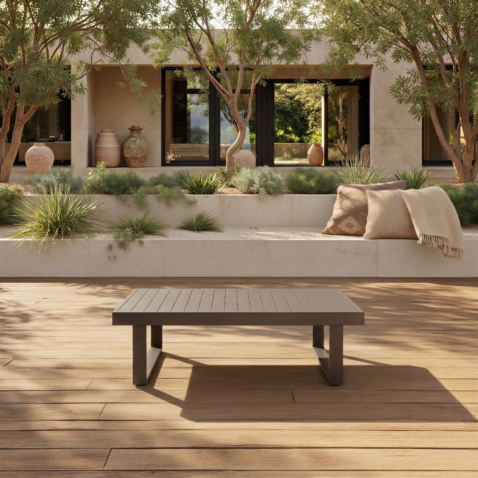 Dwyer 30" Patio Table, Brown