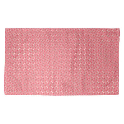 Tapis de zone rouge pastel-treillis hexagonal Avicia