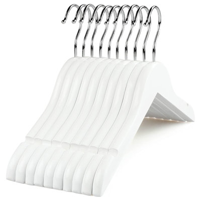  Kids Wooden Clothes Hangers, Toddler & Baby Solid Wood Shirts Coats Hangers for Children's Coats, Shirts, Sweaters, Dress